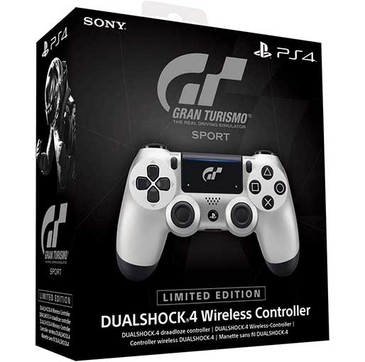 DualShock 4 Wireless Controller for PlayStation 4 - Silver GT Sport 3