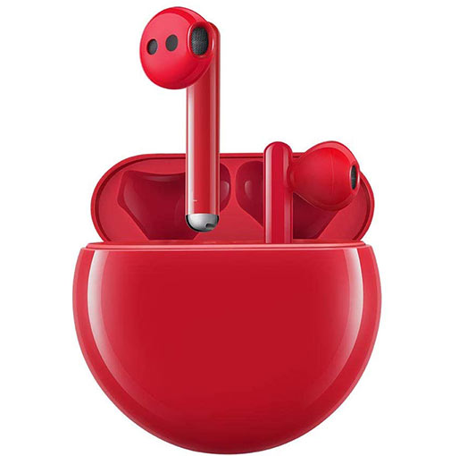HUAWEI FreeBuds 3 in red color
