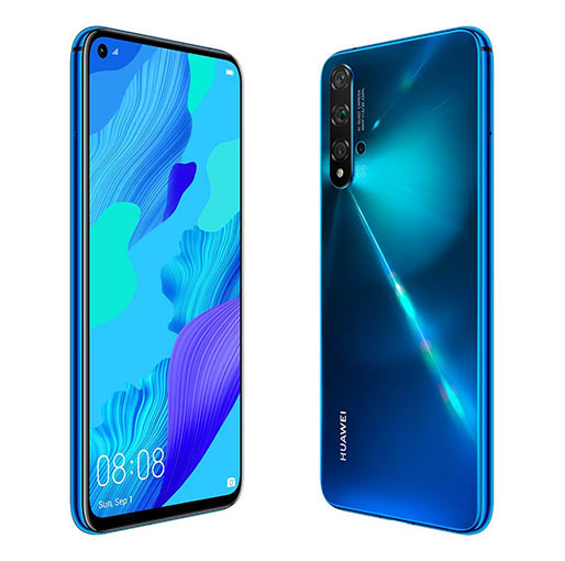 Huawei nova 5T 128 GB+8 GB BACK AND FRONT VIEW