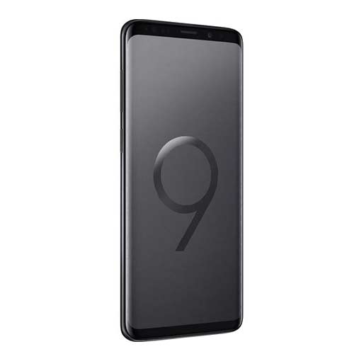 Samsung Galaxy S9 128 GB Black in side view