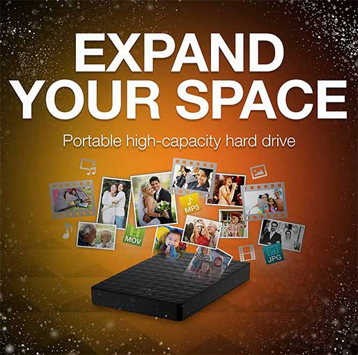 Seagate Desktop External Hard Drive 1TB