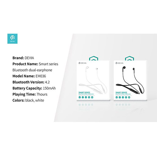 DEVIA SMART SERIES DUAL EARPHONE WHITE