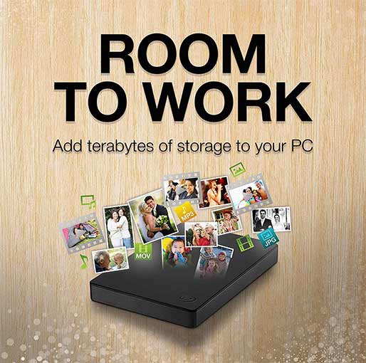 Seagate External Hard Drive-2TB