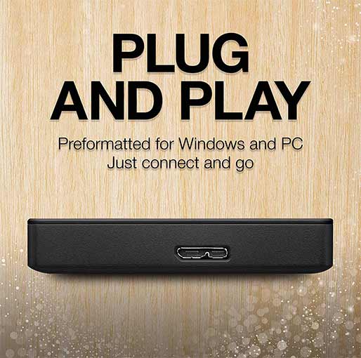 Seagate External Hard Drive-2TB