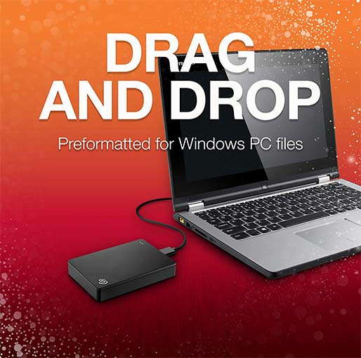 Seagate External Hard Drive Back Up Plus-4 TB