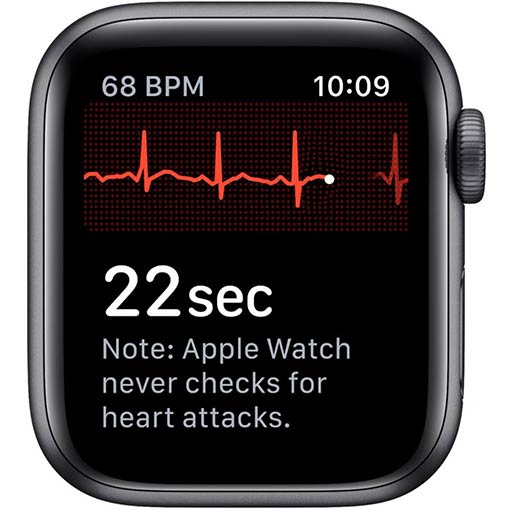 Apple Watch Series 5 (GPS + Cellular) (40mm) Space Gray Aluminium Case with Black Sport Band