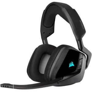 Corsair Void RGB Elite Wireless Premium Gaming Headset with 7.1 Surround Sound, Carbon