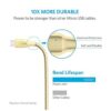 Anker Powerline + Micro USB Cable 6 ft with Pouch (Gold) 4