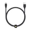 Aukey Mfi Lightning 8 Pin Sync And Charging Cable Braided Cable 2M Black