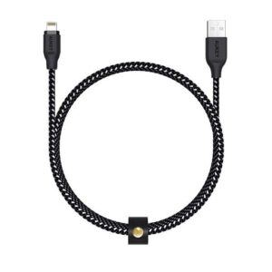 Aukey Mfi Lightning 8 Pin Sync And Charging Cable Braided Cable 2M Black