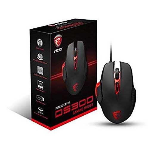 MSI Interceptor DS300 Programmable Ergonomic Laser Gaming Mouse 6