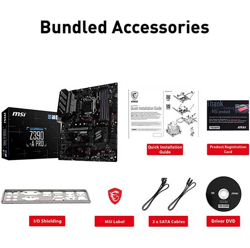 MSI Z390-A Pro LGA1151 Gaming Motherboard 3