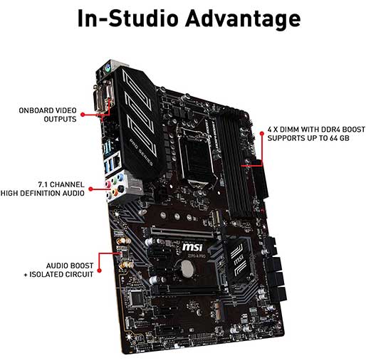 MSI Z390-A Pro LGA1151 Gaming Motherboard 1
