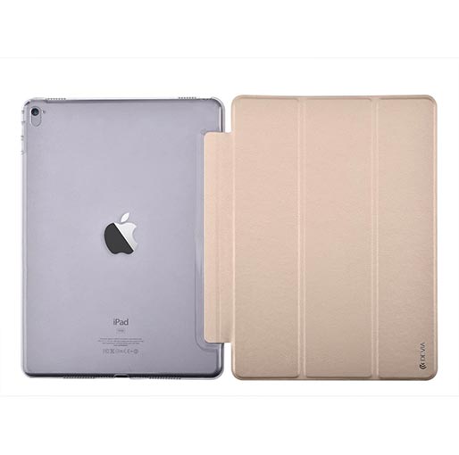iPad Pro 12.9 Case, Devia Ultra Slim Lightweight Leather Smart Case-Gold 6