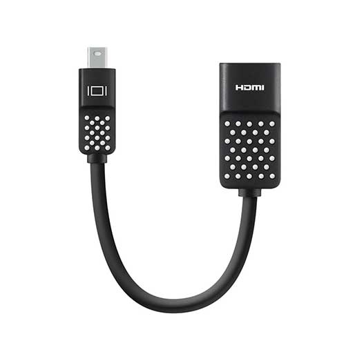 Belkin Mini Display Port to HDMI Adapter 4k Compatible - Black