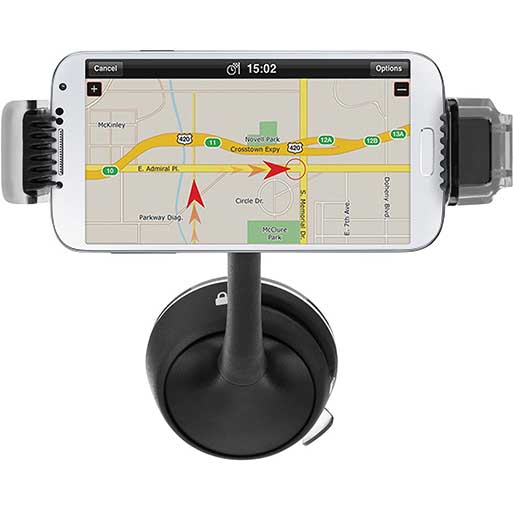 Belkin Goose Neck Window Mount for iPod/iPhone/Smartphones - Black