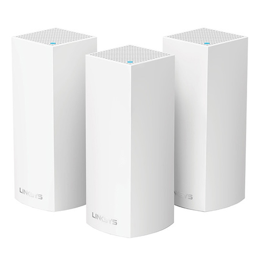 Linksys Velop Wireless AC-6600 Tri-Band Whole Home Mesh Wi-Fi System (3 Units, White)
