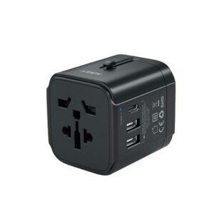 Aukey PA-TA01 Universal Travel Adapter -Black