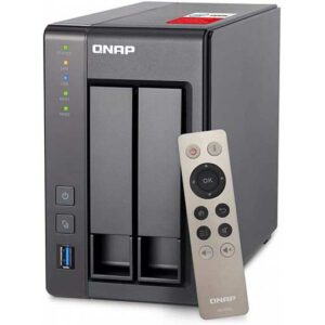 QNAP TS-251+ 2-Bay Next Gen Personal Cloud NAS, Intel 2.0GHz Quad-Core CPU with Media Transcoding (TS-251_-2G)