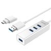 Unitek USB 3.0 4-Port Aluminium Hub With USB Type-C Adaptor