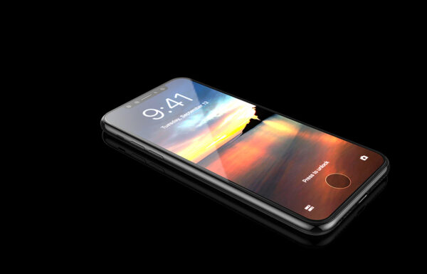 DEVIA iPhone XS-Van Entire View Tempered Glass-invisible-anti-dust 1