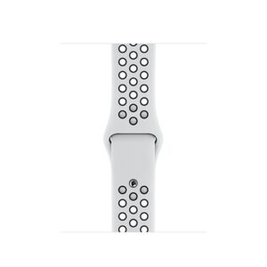 Apple Watch Strap 40mm Pure Platinum/Black Nike Sport Band - Regular