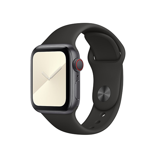 Apple Watch Strap 40mm Black Sport Band - Regular