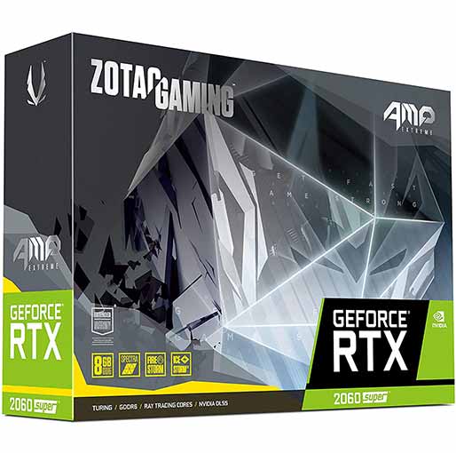 Zotac RTX 2060 Super AMP Extreme 8GB GDDR6 PCI-E Gen 4x4 - Graphics Card
