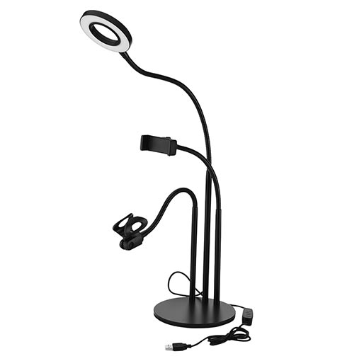L Series 3 in 1 Phone Holder with Beauty Fill Light, Microphone