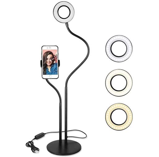 L-Series-Selfie-Ring-Light-with-Cell-Phone-Holder-Stand
