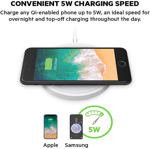 Belkin F7U068btBLK BOOSTUP↑ QI Wireless Charging Pad,