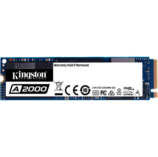 Kingston 250GB A2000 M.2 2280 NVMe Internal SSD PCIe Up to 2000MB/S (SA2000M8/250G)