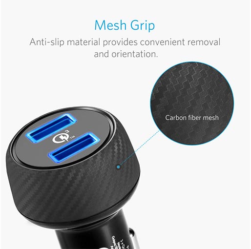 Anker PowerDrive Speed 2 Quick Charge 3.0 39W Dual USB Car Charger - A2228H11