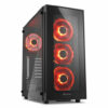 Sharkoon TG5 Red TG5 ATX midi tower gaming PC Case-0560