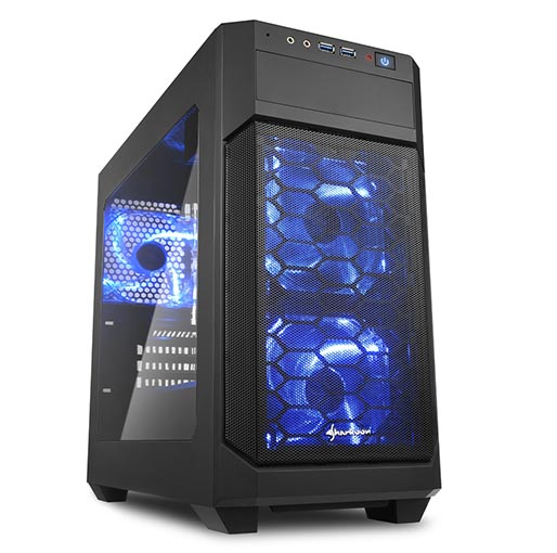 Sharkoon V1000 Window Micro ATX gaming PC Case
