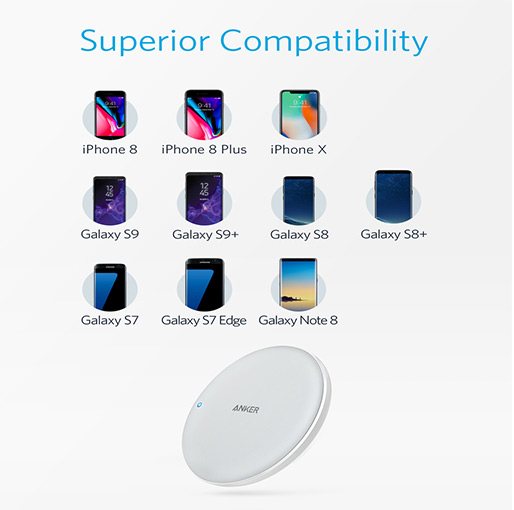 Anker PowerWave 7.5 Fast Wireless Charging Pad with Internal Cooling Fan