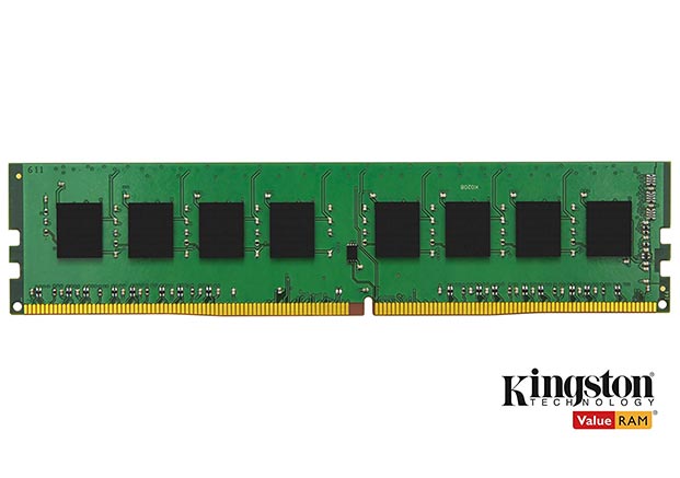 Kingston 16GB DDR4 2666Mhz Non ECC Memory RAM DIMM - KVR26N19D8/16