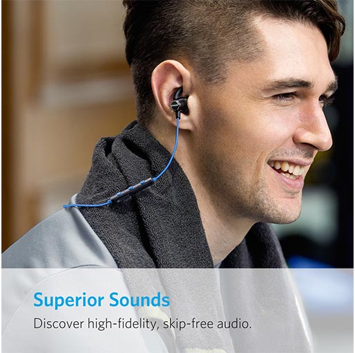SoundBuds Slim Wireless Workout Headphones