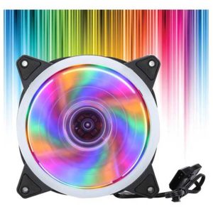 Buy Haysenser 120mm Multicolor Desktop PC RGB cooling Fan at best price in Qatar.
