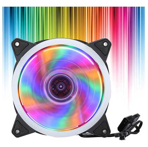 Buy Haysenser 120mm Multicolor Desktop PC RGB cooling Fan at best price in Qatar.