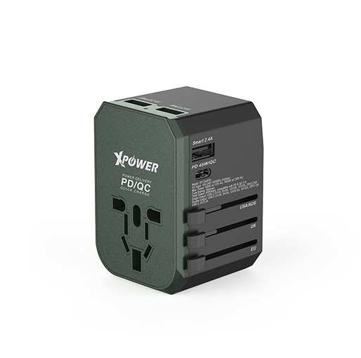 XPower TA4PD 45W Type-C PD & QC Travel Adapter