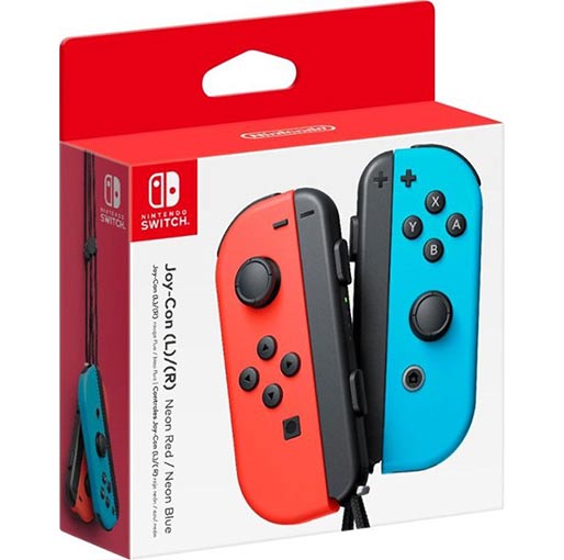 Nintendo Switch Joy-Con Controller Pair - Neon Red & Blue