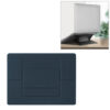Mutural MacBook 13.3"-15.4" Adhesive laptop stand PU Leather Angle Adjustable Magnetic Attraction Bracket -Blue
