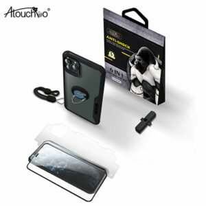 Atouchbo iPhone 11 Pro 6 In 1 Shockproof Bundle Set – Black