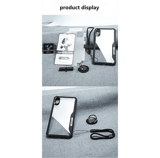 Atouchbo iPhone X / Xs 6 In 1 Shockproof Bundle Set – Black