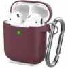 AHASTYLE AirPods 1 & 2 Color Case Protective Cover - Burgundy