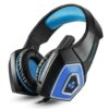 Hunterspider V1 3.5mm Headsets Bass Gaming Headphones Blue : PC | PS4 | XBOX | Mobile