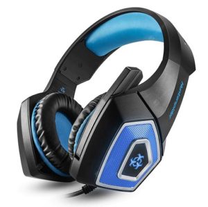 Hunterspider V1 3.5mm Headsets Bass Gaming Headphones Blue : PC | PS4 | XBOX | Mobile