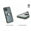 Green iPhone 11 Stylishly Tough Shockproof Case With Ring -Black