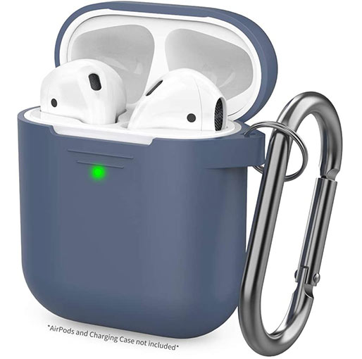 AHASTYLE AirPods 1 & 2 Color Case Protective Cover - Navy Blue